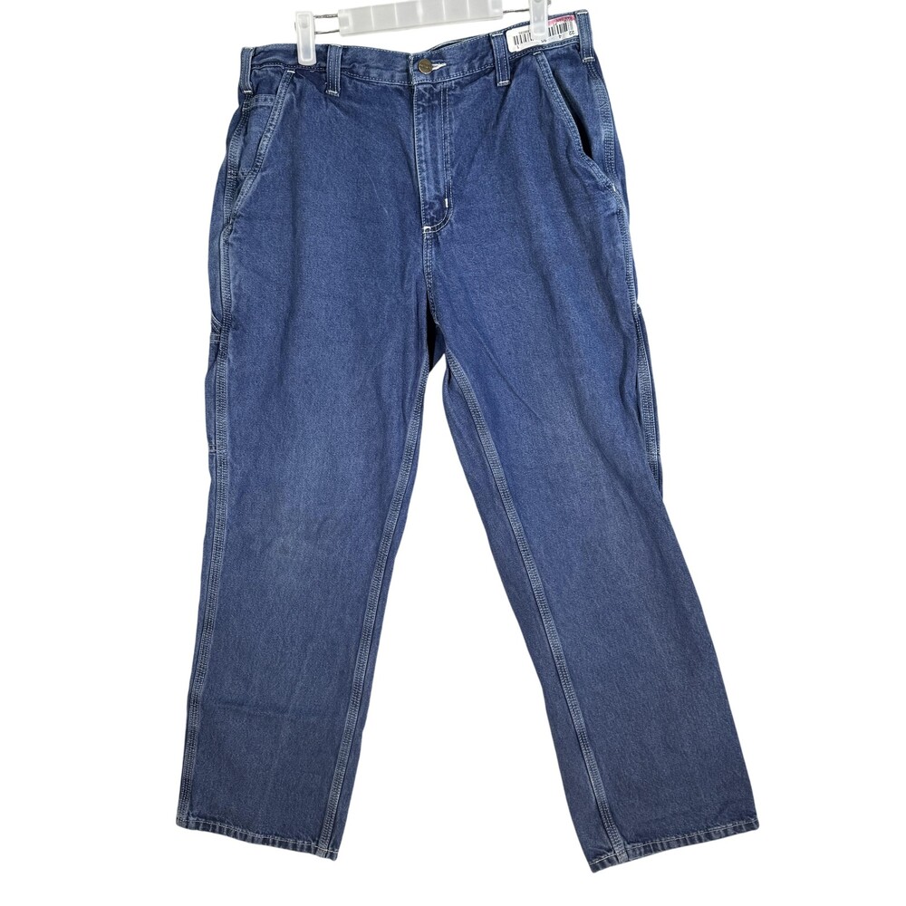 Vintage Carhartt Jeans Mens 33x30 Blue Denim Dungaree Fit Carpenter Workwear